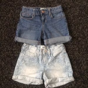 2 OLD NAVY CUFFED DENIM SHORTS